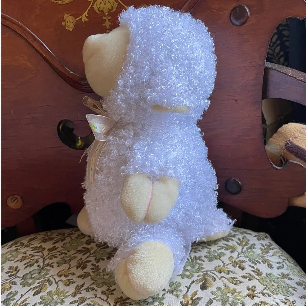 Easter Plush Lamb With Curly Hair by Best Toys Limited